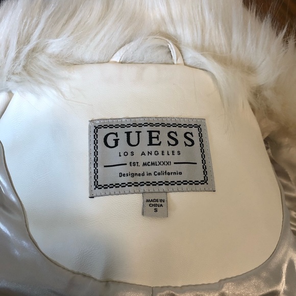 GUESS women’s size small faux fur vest - Picture 4 of 4